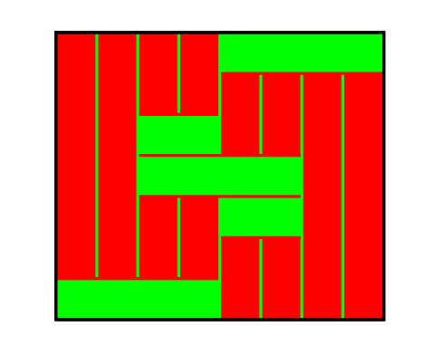 dessin d'une exemple pour le problèmes des rectangles entiers